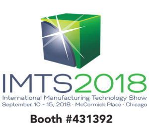 Logo for the 2018 International Manufacturing Technology Show at McCormick Place in Chicago