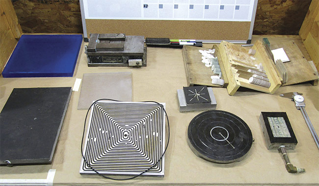 Examples of vacuum fixtures. Photo courtesy of S.I. Howard Glass Company