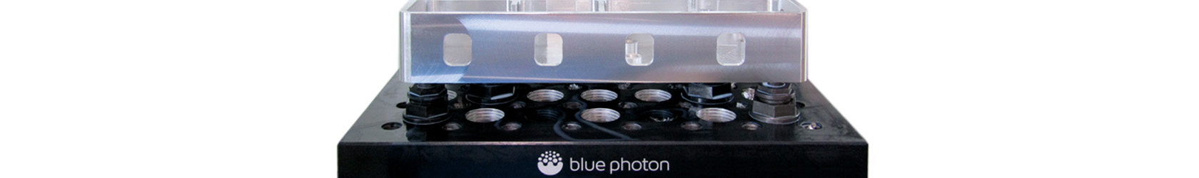 Photo of a Blue Photon gripper head, part of their workholding system